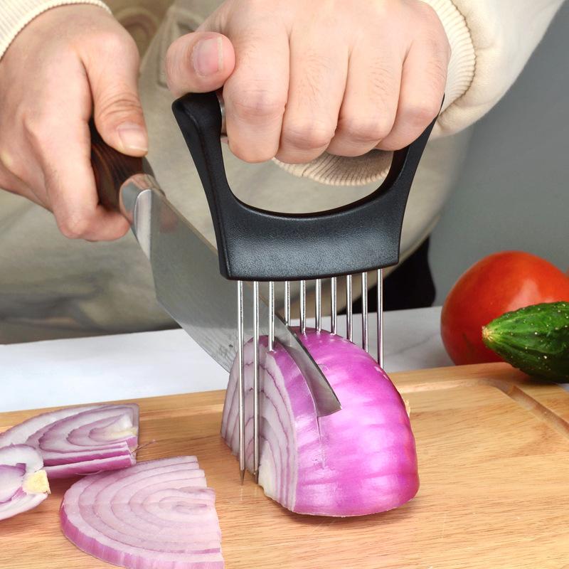 스테인리스 스틸 양파 커터 홀더 음식 슬라이서 보조기구 - Onion Holder Slicer 리뷰 및 가격