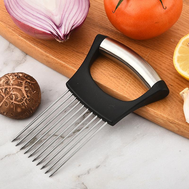 스테인리스 스틸 양파 커터 홀더 음식 슬라이서 보조기구 - Onion Holder Slicer 리뷰 및 가격