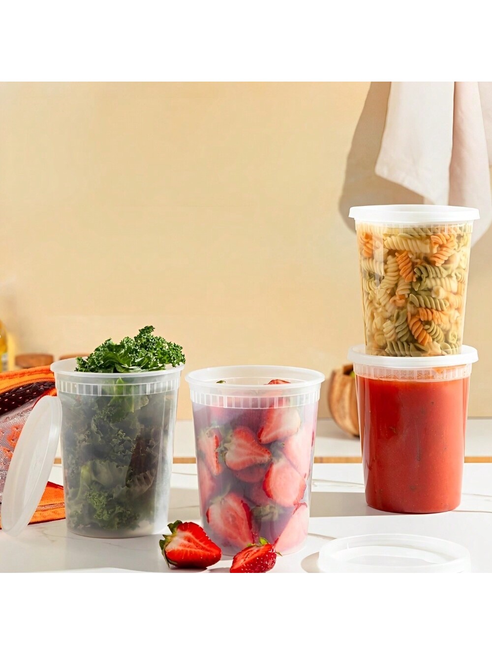 뚜껑이 있는 플라스틱 델리 용기, 식품 보관 용기, 뚜 - Meal Prep Soup 리뷰 및 가격