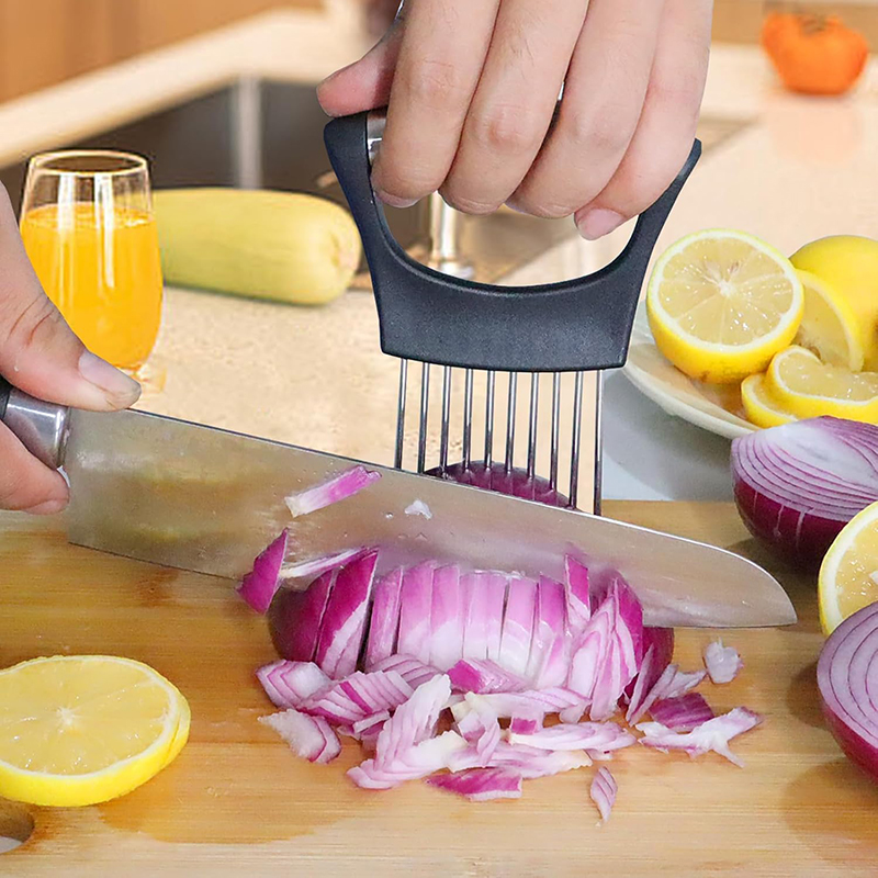 스테인레스 스틸 양파 슬라이서 홀더 슬라이스 음식 슬라 - Onion Holder Slicer 리뷰 및 가격
