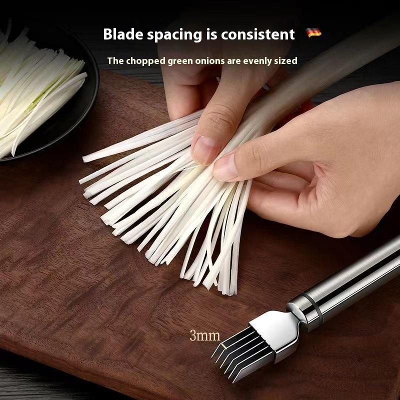 스테인레스 스틸 슈레드 실크 칼 야채 마늘 커터 음식  - Onion Holder Slicer 리뷰 및 가격