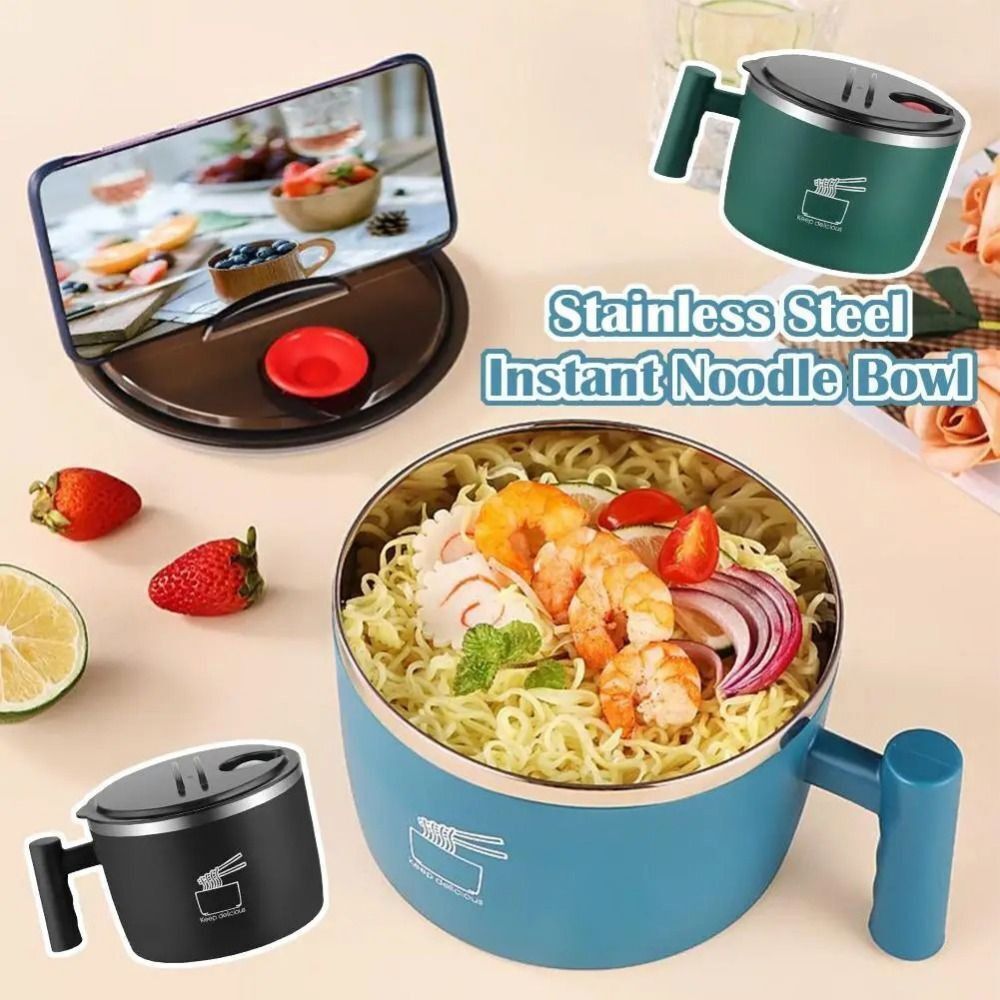 휴대용 스테인리스 라면 그릇 물기 제거 기능이 있는 누 - Meal Prep Soup 리뷰 및 가격