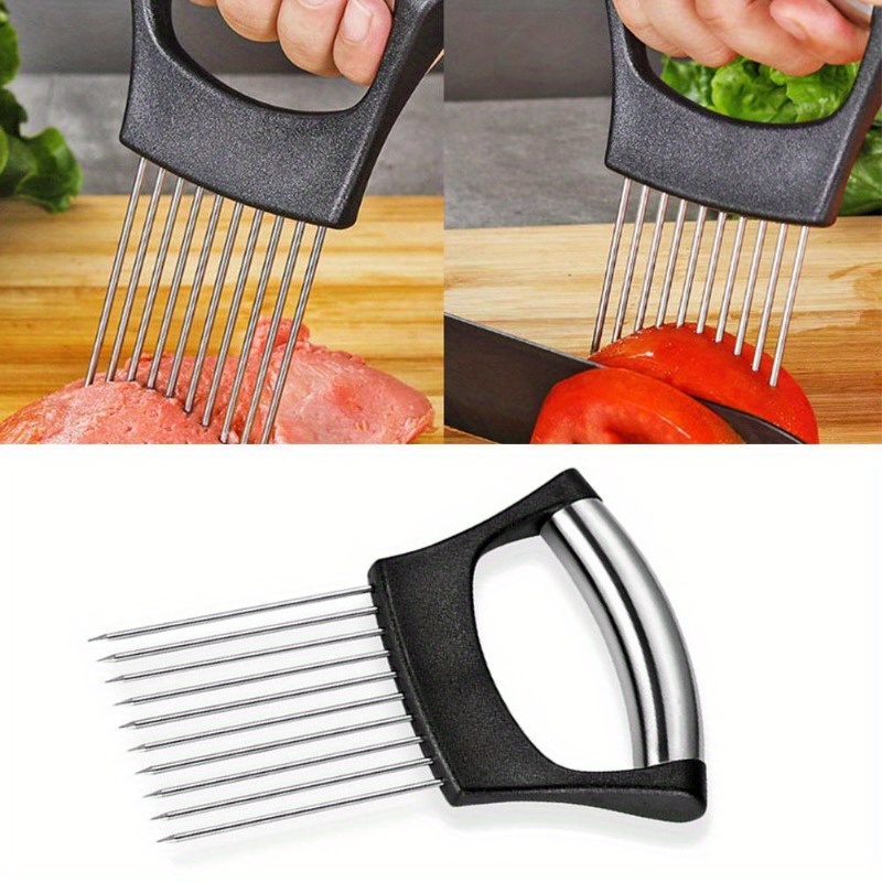 1개입 스틸 양파 바늘, 안전 절단 보조 홀더 포함,  - Onion Holder Slicer 리뷰 및 가격