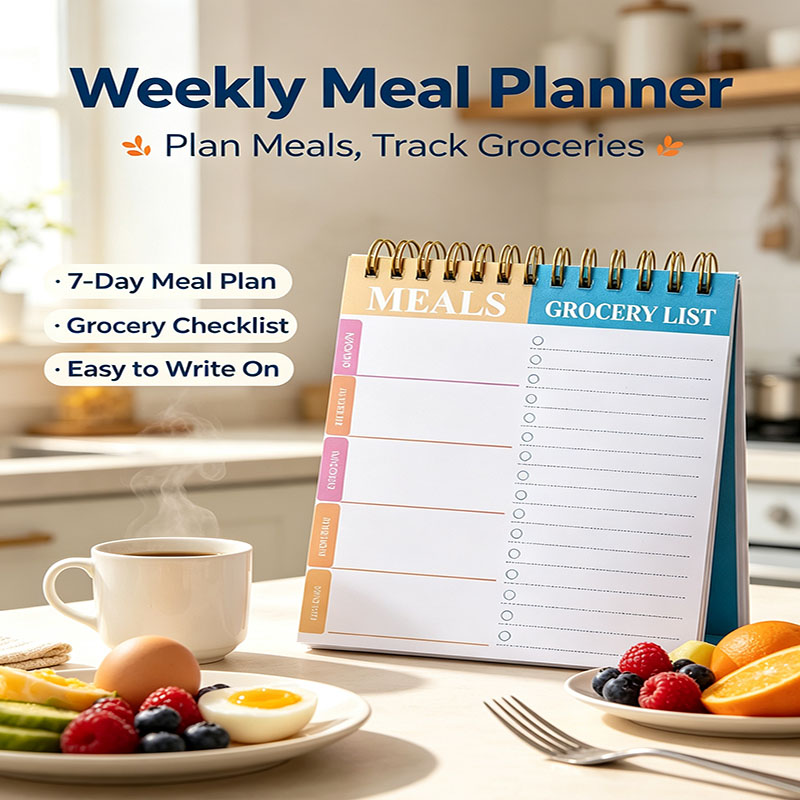 주간 식단 플래너 노트패드 5.6x8.5인치, 50페이 - Meal Prep Plan 리뷰 및 가격