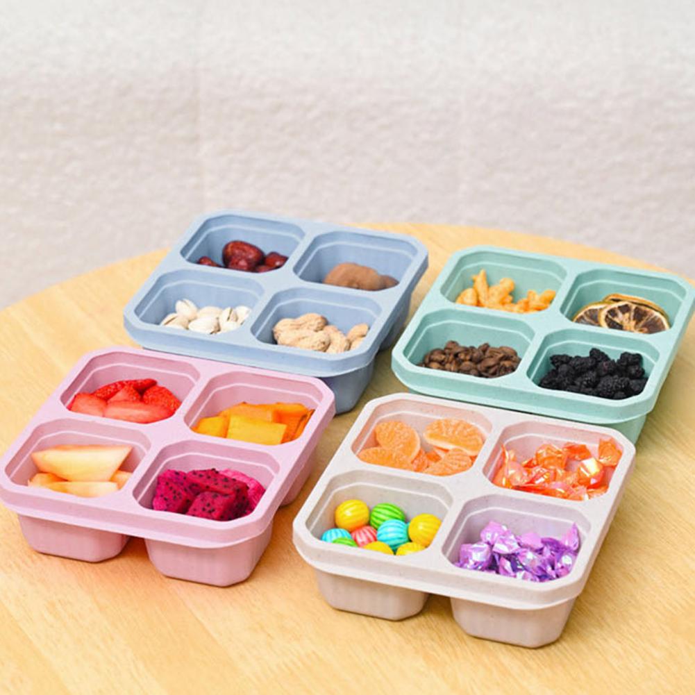 스낵 수납함 4개 세트, 4칸 스낵 박스, 재사용 가능 - Meal Prep Easy 리뷰 및 가격