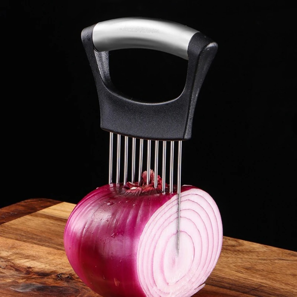 스테인리스 스틸 양파 커터 홀더 음식 슬라이싱 보조기구 - Onion Holder Slicer 리뷰 및 가격