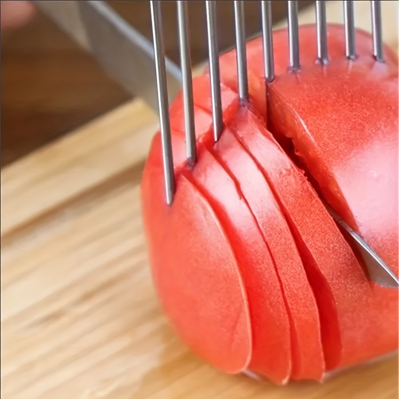 1/4PC 스테인리스 스틸 양파 바늘 양파 포크 야채  - Onion Holder Slicer 리뷰 및 가격