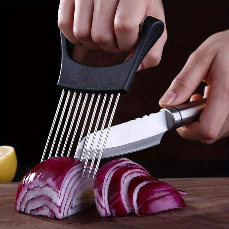 스테인리스 스틸 양파 커터 홀더, 음식 슬라이서 보조기 - Onion Holder Slicer 리뷰 및 가격