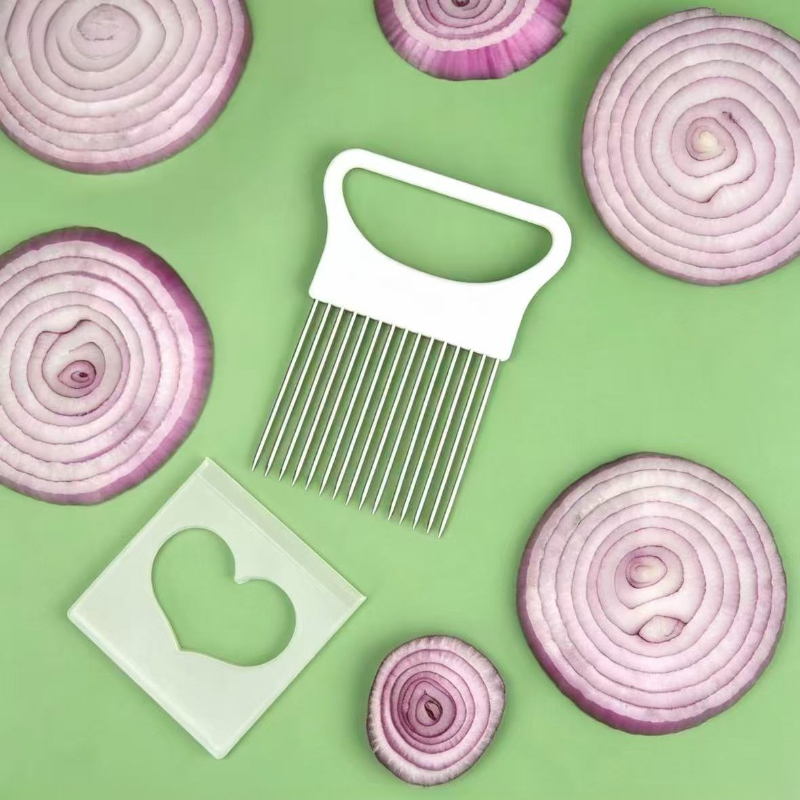 이 다채로운 1개입 스테인리스 스틸 양파 슬라이서로 양 - Onion Holder Slicer 리뷰 및 가격