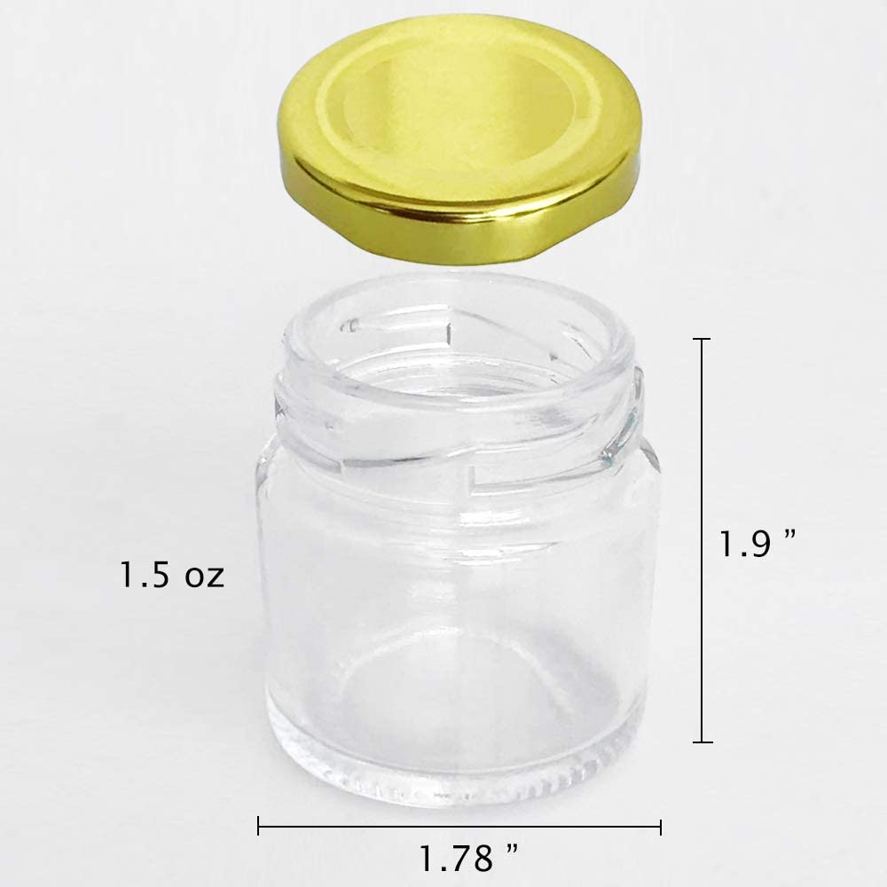 금색 뚜껑이 있는 유리병, 선물용 미니 메이슨 병, 공 - Spice Jar Labels 리뷰 및 가격