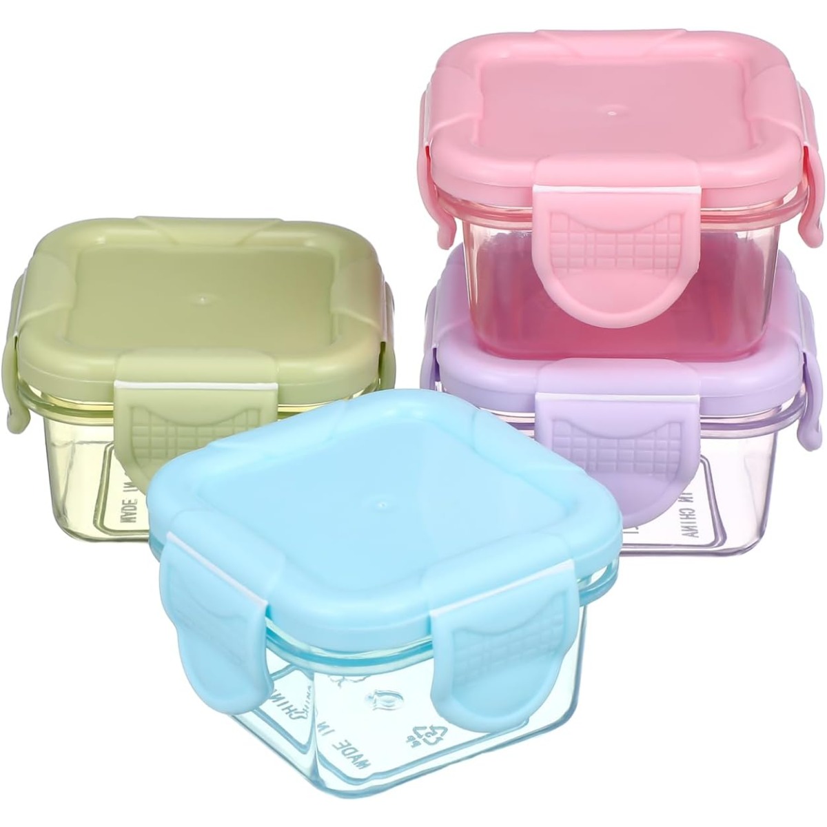 4개 세트 밀폐 뚜껑이 있는 식품 보관 용기 소형 플라 - Meal Prep Plan 리뷰 및 가격