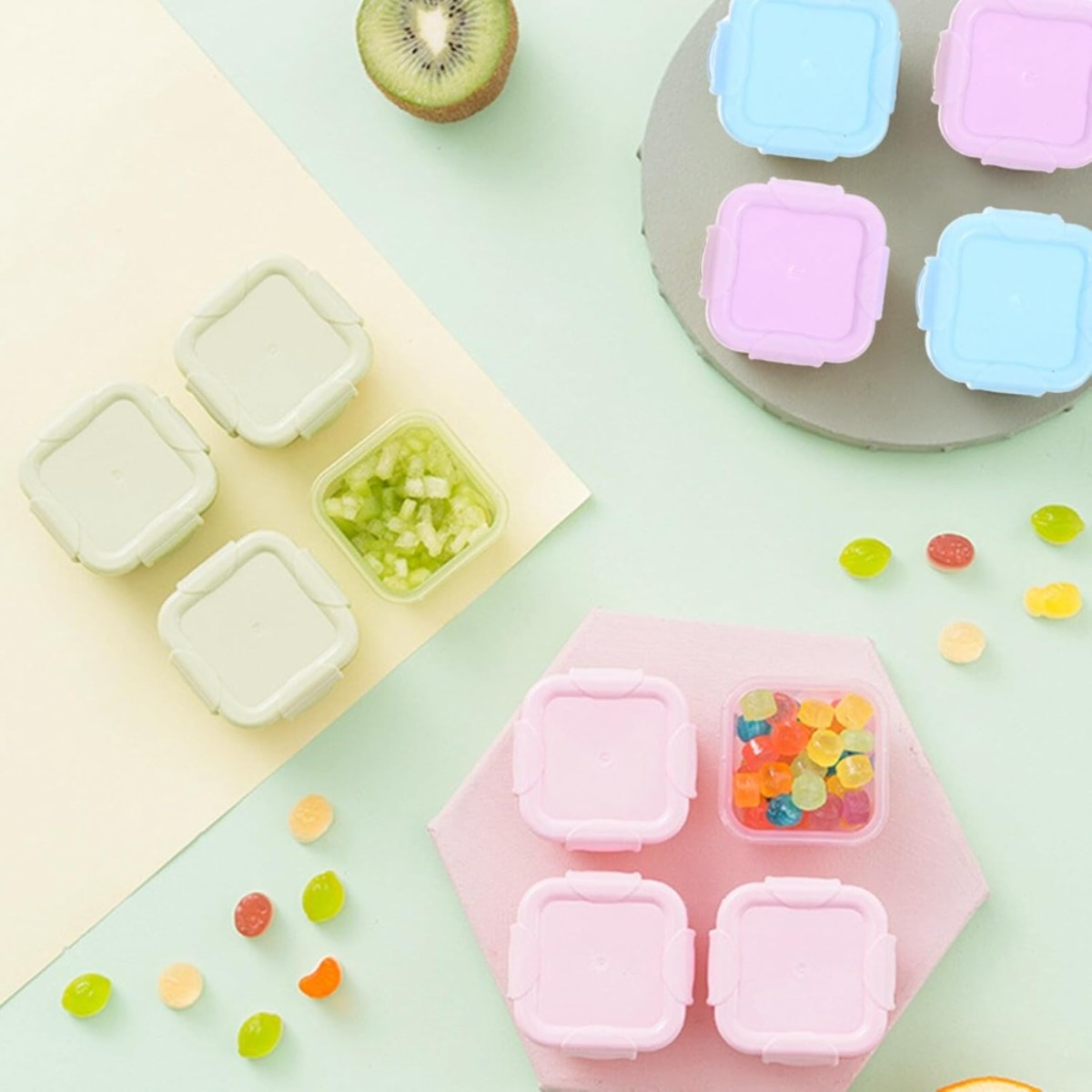 4개 세트 밀폐 뚜껑이 있는 식품 보관 용기 소형 플라 - Meal Prep Plan 리뷰 및 가격