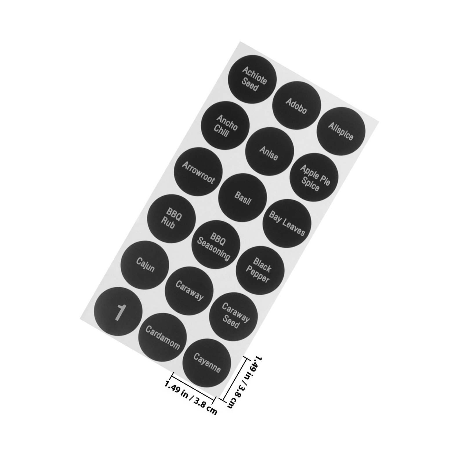 8장의 향신료 라벨 스티커, 원형 주방 병 라벨, 조미 - Spice Jar Labels 리뷰 및 가격