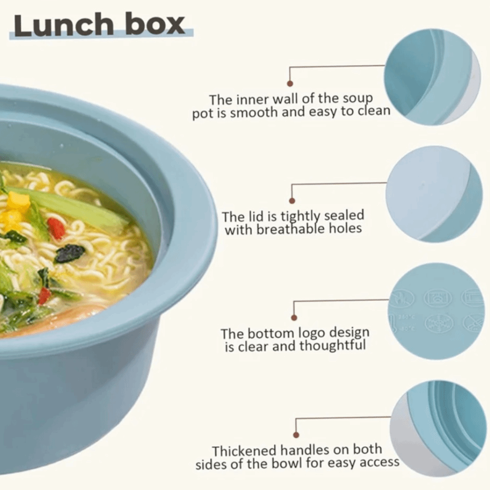 도시락 실리콘 전자레인지 찜기 냄비 내구성 있는 원형  - Meal Prep Soup 리뷰 및 가격