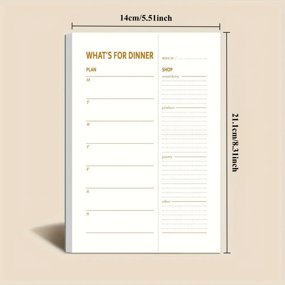 1개입 일일 식단 계획 노트, 책당 50매, 떼어내는  - Meal Prep Plan 리뷰 및 가격