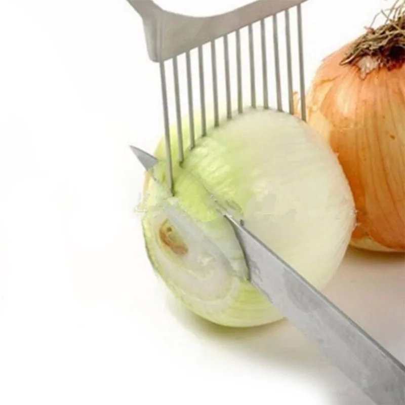 이 1개의 다채로운 색상의 양파 슬라이서로 손쉽게 양파 - Onion Holder Slicer 리뷰 및 가격