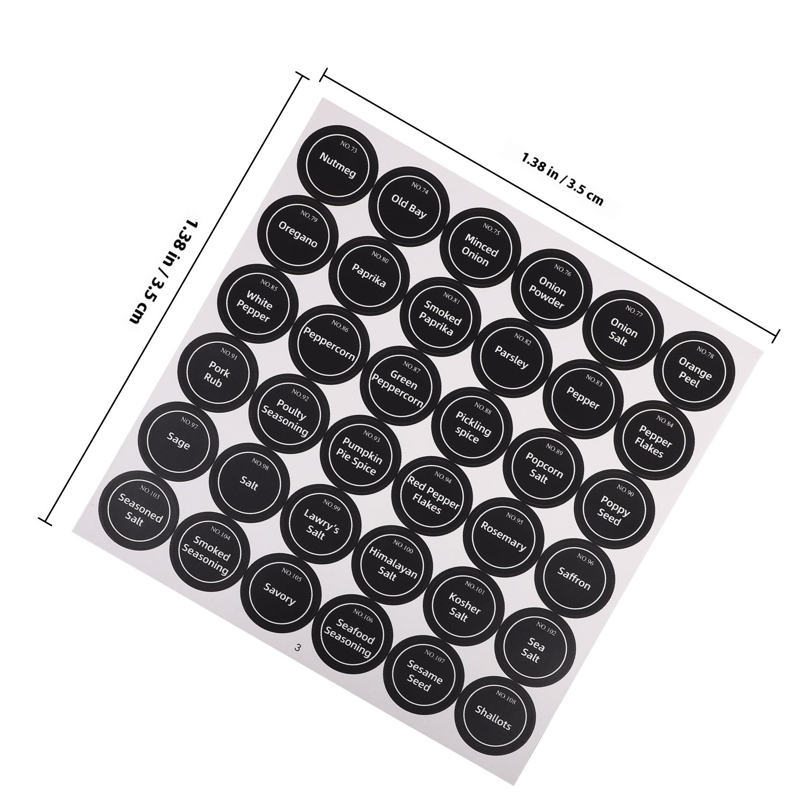 20매 검정 방수 원형 양념 라벨, 병/용기 정리용 영 - Spice Jar Labels 리뷰 및 가격